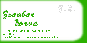 zsombor morva business card